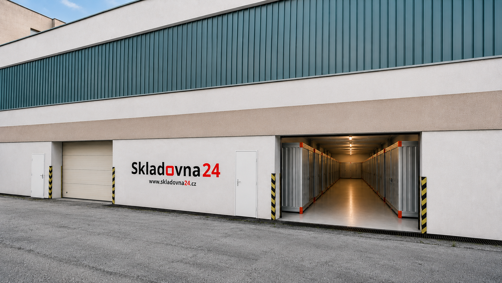 Areál samoobslužných skladů Skladovna v Šumperku s příjezdem autem